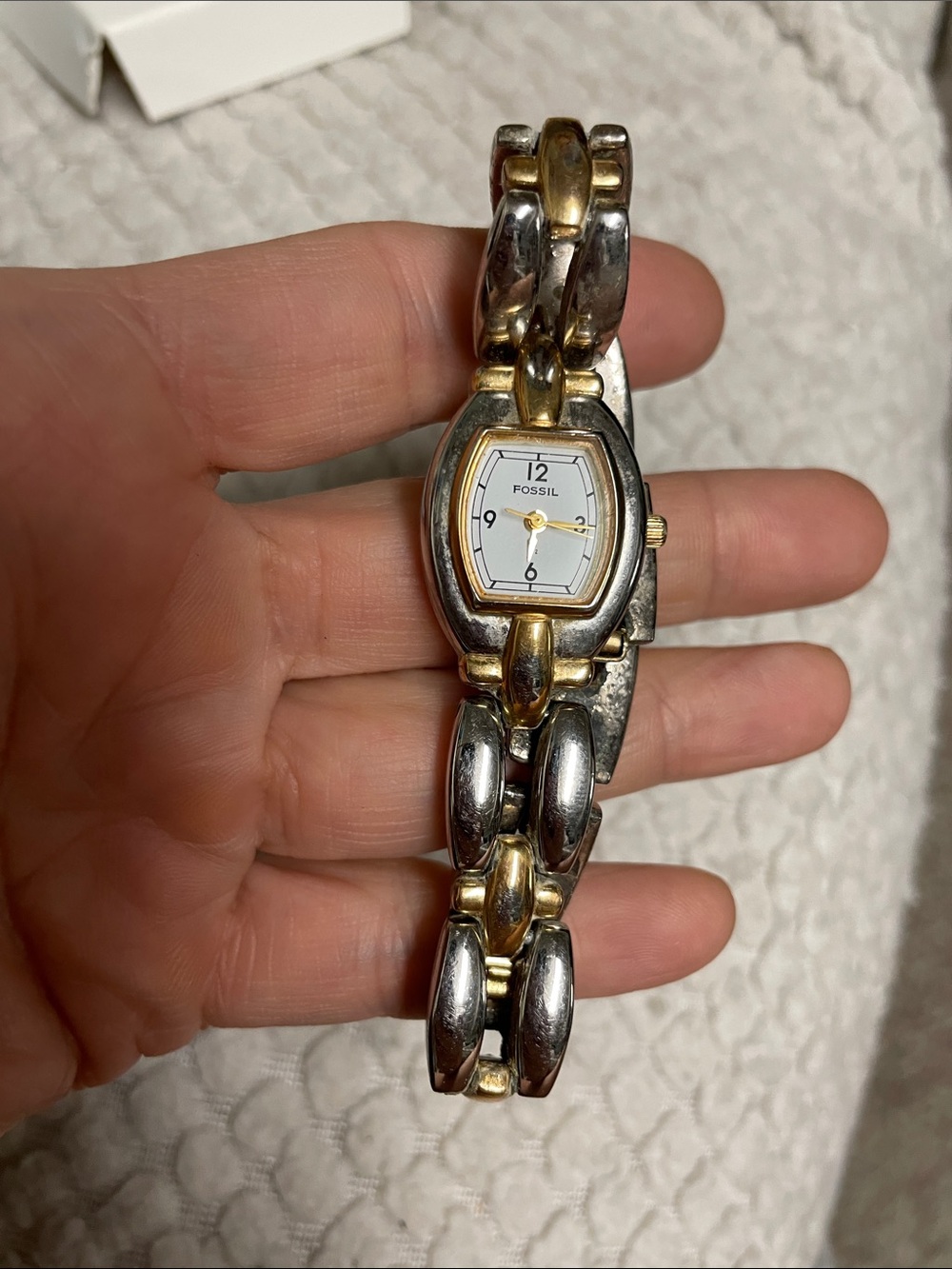 Fossil Two-Tone Gold and Silver Women's Bracelet Watch